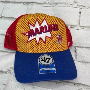 Youth Miami Marlins '47 Brand MLB Baseball Comic Book MVP 47 Brand Hat